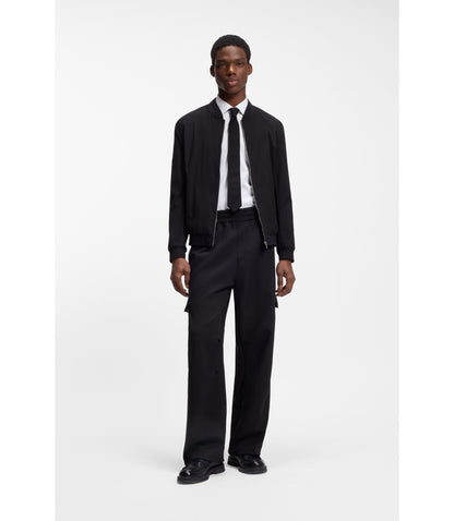 Hugo Slim Fit Shirt In Stretch Twill White