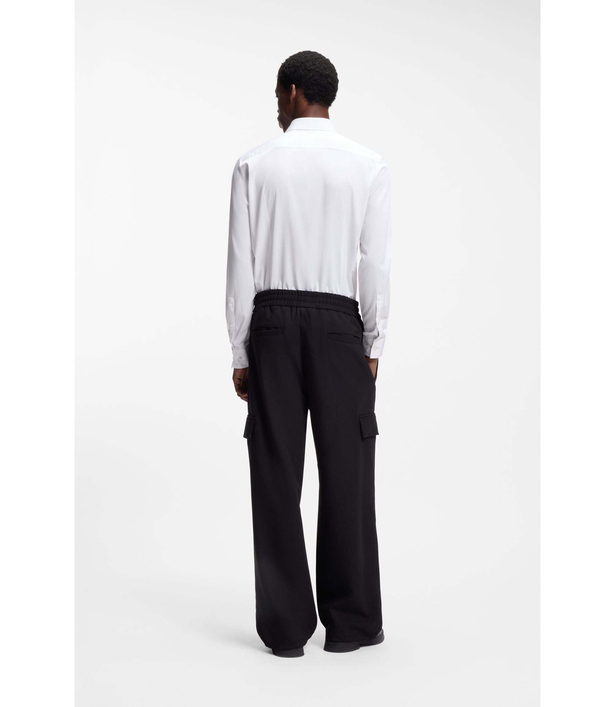 Hugo Slim Fit Shirt In Stretch Twill White