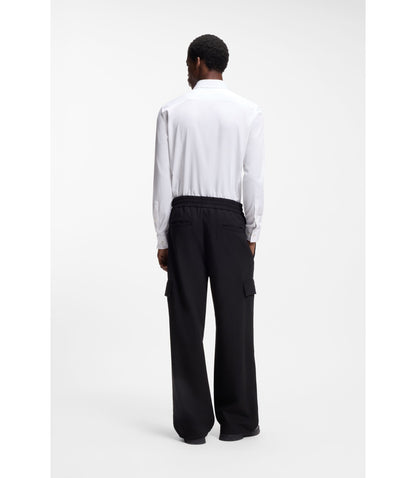 Hugo Slim Fit Shirt In Stretch Twill White