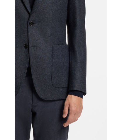 Boss Slim Fit Jacket With Integrated Bib Dark Blue