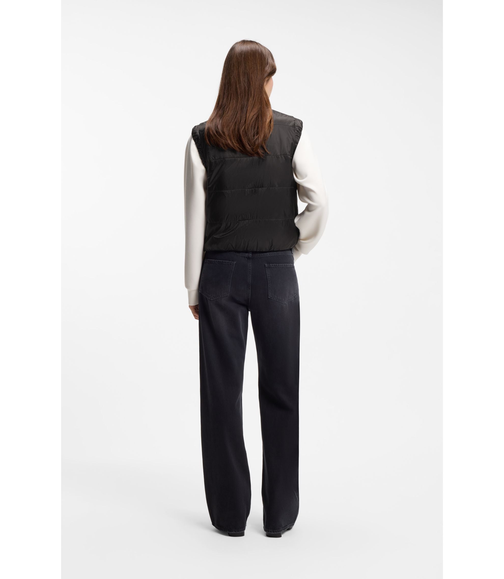 Boss Water Repellent Gilet With Wadding Black Women's