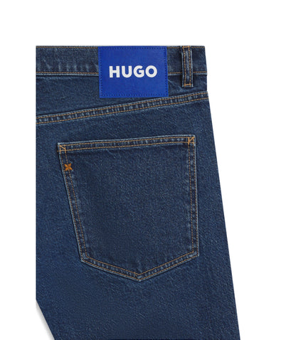 Hugo Blue Skinny Fit Jeans In Stretch Denim Blue