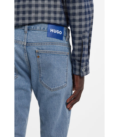 Hugo Blue Slim Fit Jeans In Stretch Denim Blue