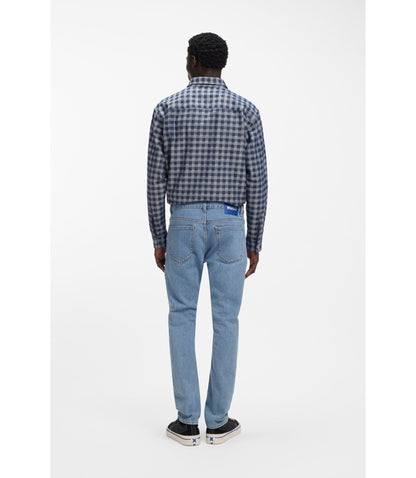 Hugo Blue Slim Fit Jeans In Stretch Denim Blue
