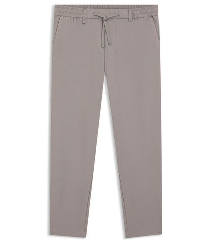 Boss Relaxed Fit Trousers In Waffle Fabric Light Grey