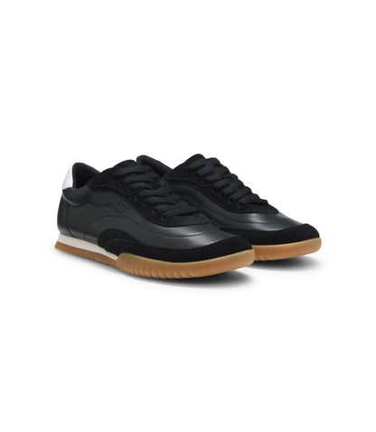 Boss Trainers In Suede And Leather Black Womens Black