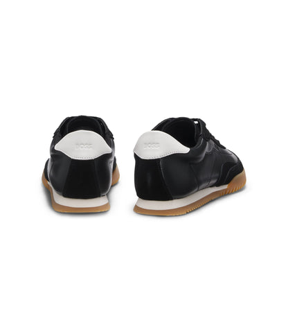 Boss Trainers In Suede And Leather Black Womens Black