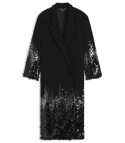Boss Formal Coat With Sequin Embellishments Patterned Women's