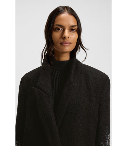 Boss Formal Coat With Sequin Embellishments Patterned Women's
