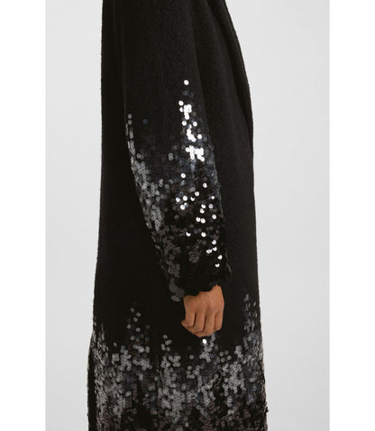 Boss Formal Coat With Sequin Embellishments Patterned Women's