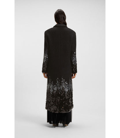 Boss Formal Coat With Sequin Embellishments Patterned Women's