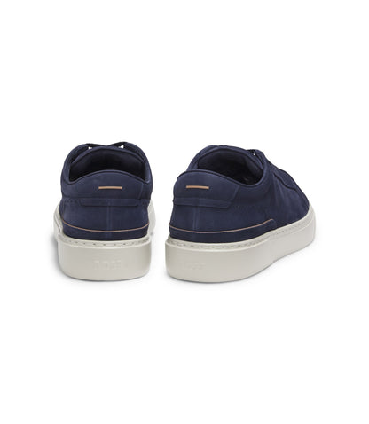 Boss Gary Trainers In Nubuck Dark Blue Dark Blue