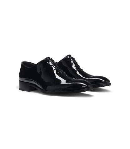 Boss Oxford Shoes In Patent Leather Black Black