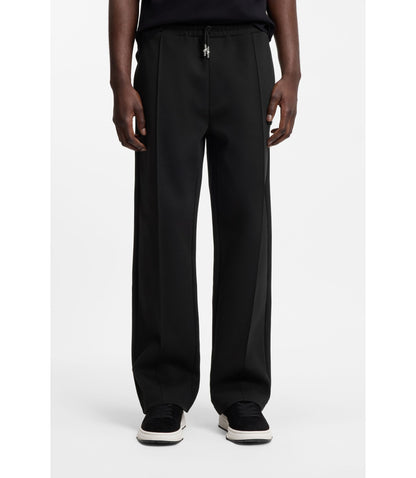 Hugo Pintuck Pleat Tracksuit Bottoms In A Relaxed Fit Black