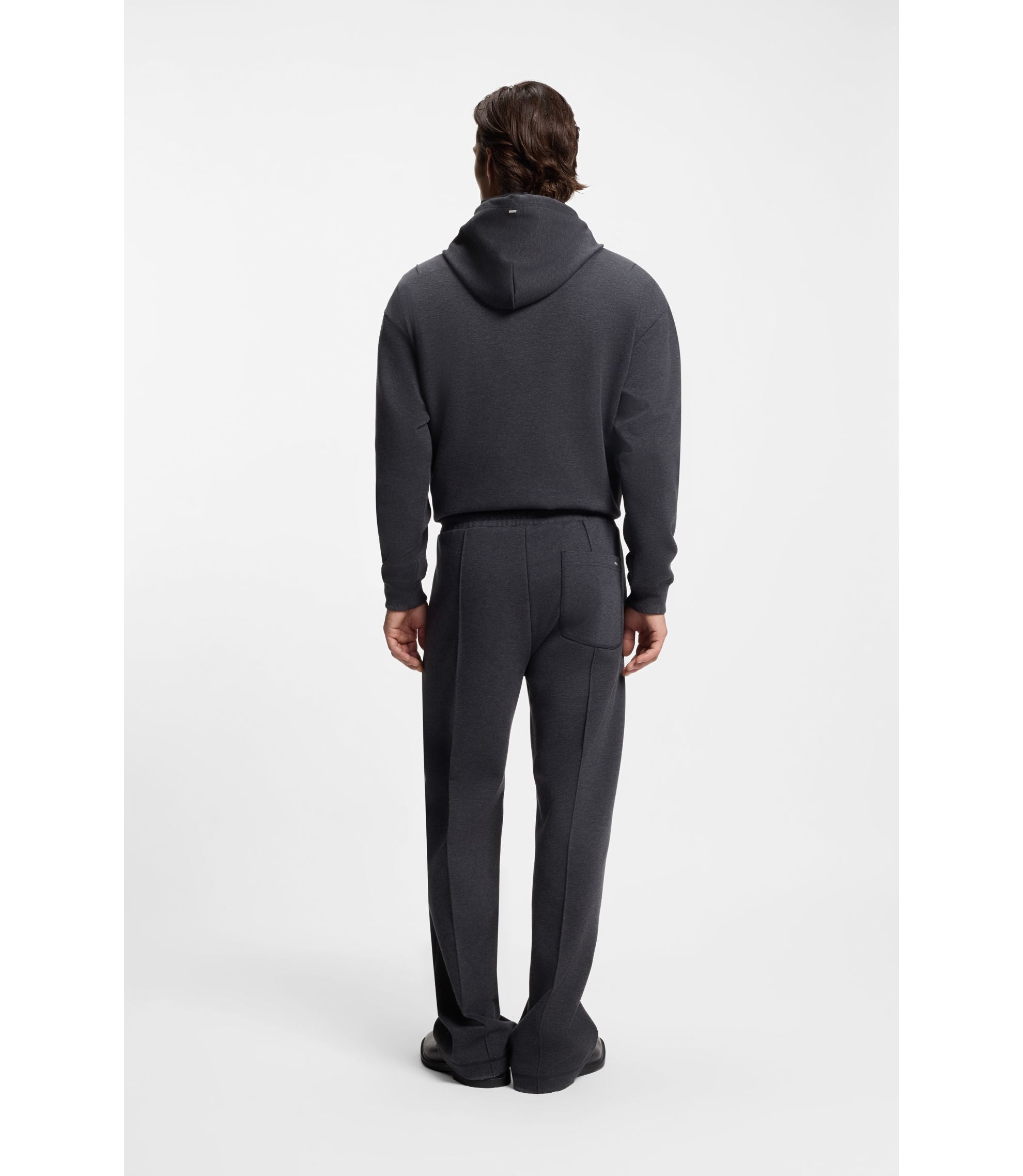 Hugo Pintuck Pleat Tracksuit Bottoms In A Relaxed Fit Grey