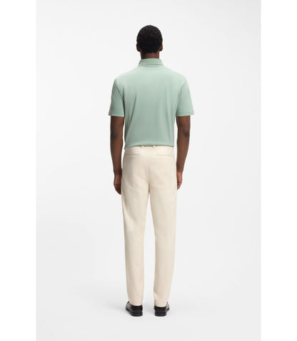 Boss Easy Iron Modern Fit Trousers In Cotton Blend Twill White
