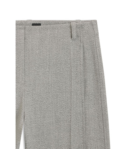 Boss Regular Fit Trousers In Sharkskin Twill Silver Women's