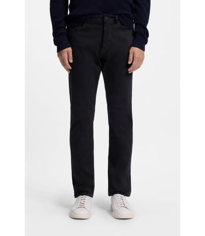 Boss Delaware Slim Fit Trousers In Fade Resistant Twill Dark Blue