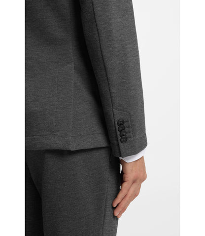 Boss Slim Fit Jacket In Performance Stretch Fabric Silver