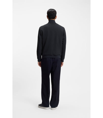 Boss Slim Fit Jacket In Wrinkle Resistant Fabric Dark Blue