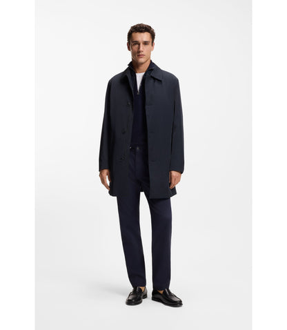 Boss Wrinkle Resistant 3 In 1 Coat With Water Repellent Finish Dark Blue