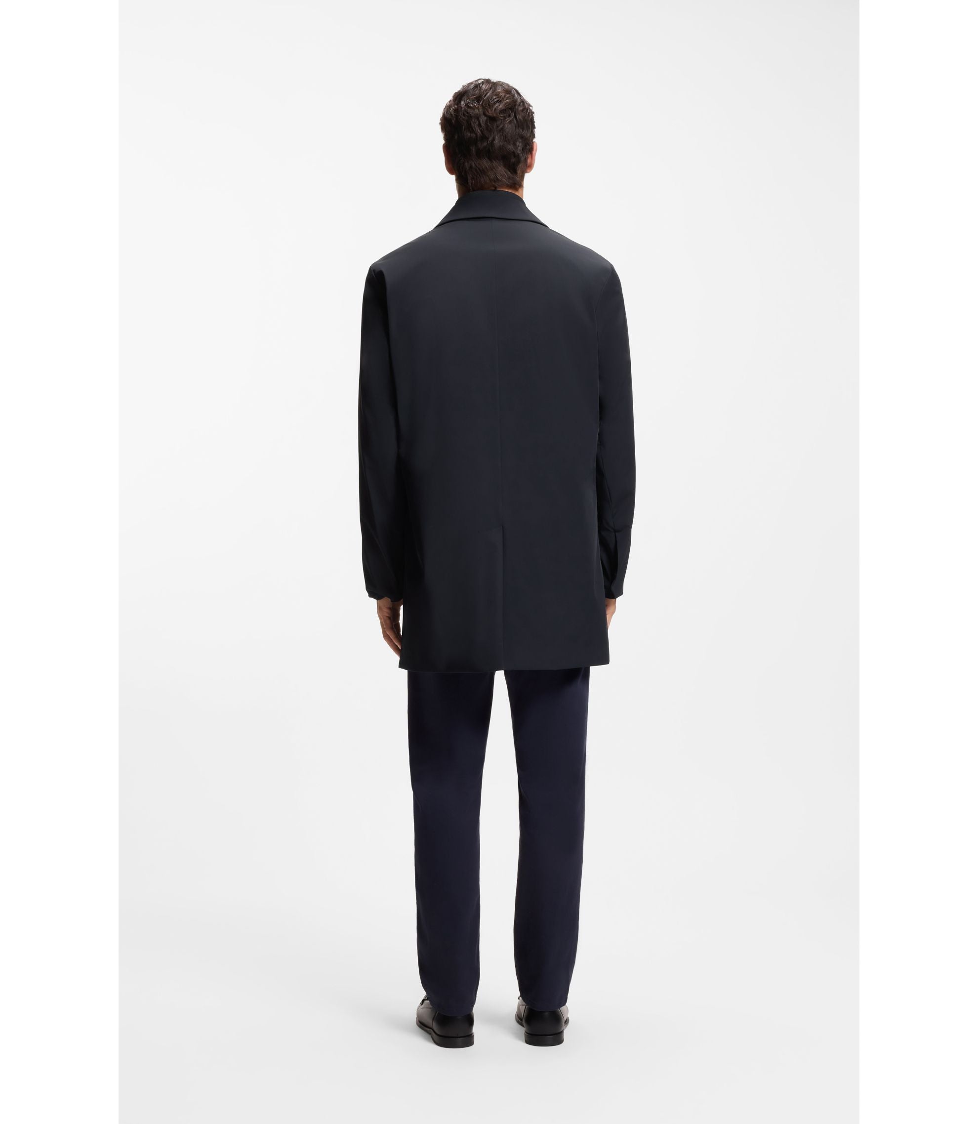 Boss Wrinkle Resistant 3 In 1 Coat With Water Repellent Finish Dark Blue