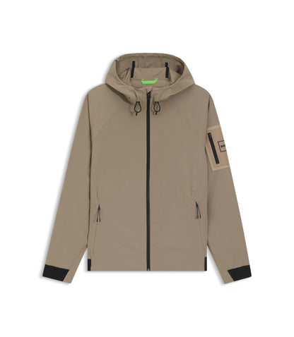 Boss Water Repellent Jacket With Micro Waffle Structure Light Green