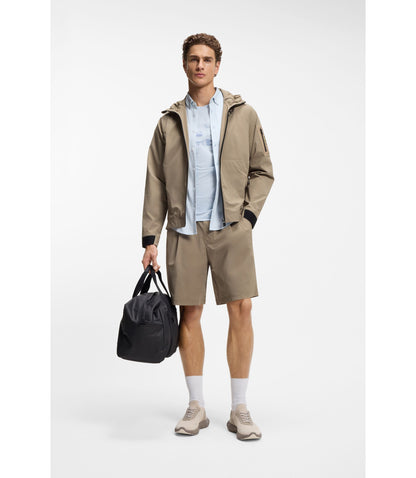 Boss Water Repellent Jacket With Micro Waffle Structure Light Green
