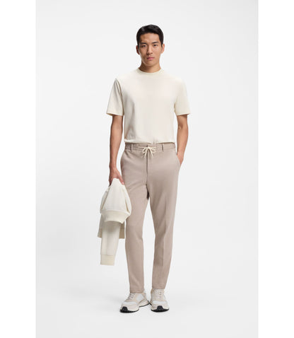 Boss Inner Monogram T Shirt In A Cotton Blend White