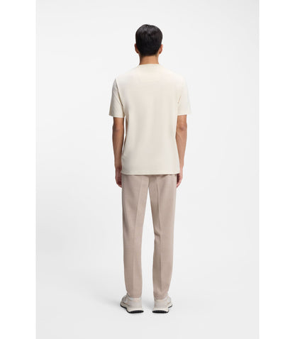 Boss Inner Monogram T Shirt In A Cotton Blend White