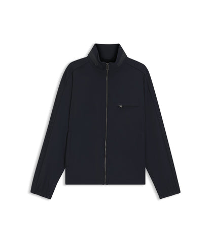 Boss Packable Hood Jacket With Water Repellent Finish Dark Blue