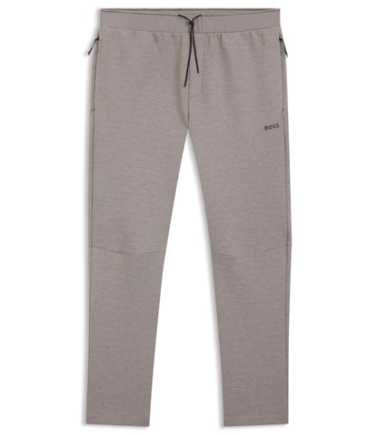 Boss Reflective Detail Tracksuit Bottoms In A Regular Fit Light Grey