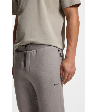 Boss Reflective Detail Tracksuit Bottoms In A Regular Fit Light Grey