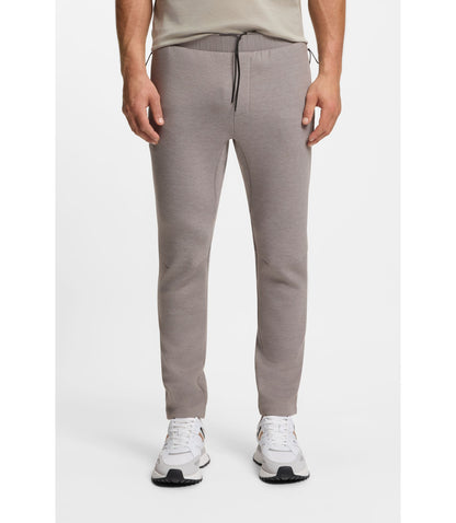 Boss Reflective Detail Tracksuit Bottoms In A Regular Fit Light Grey