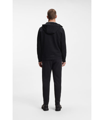 Boss Reflective Detail Zip Up Hoodie With Odour Control Black