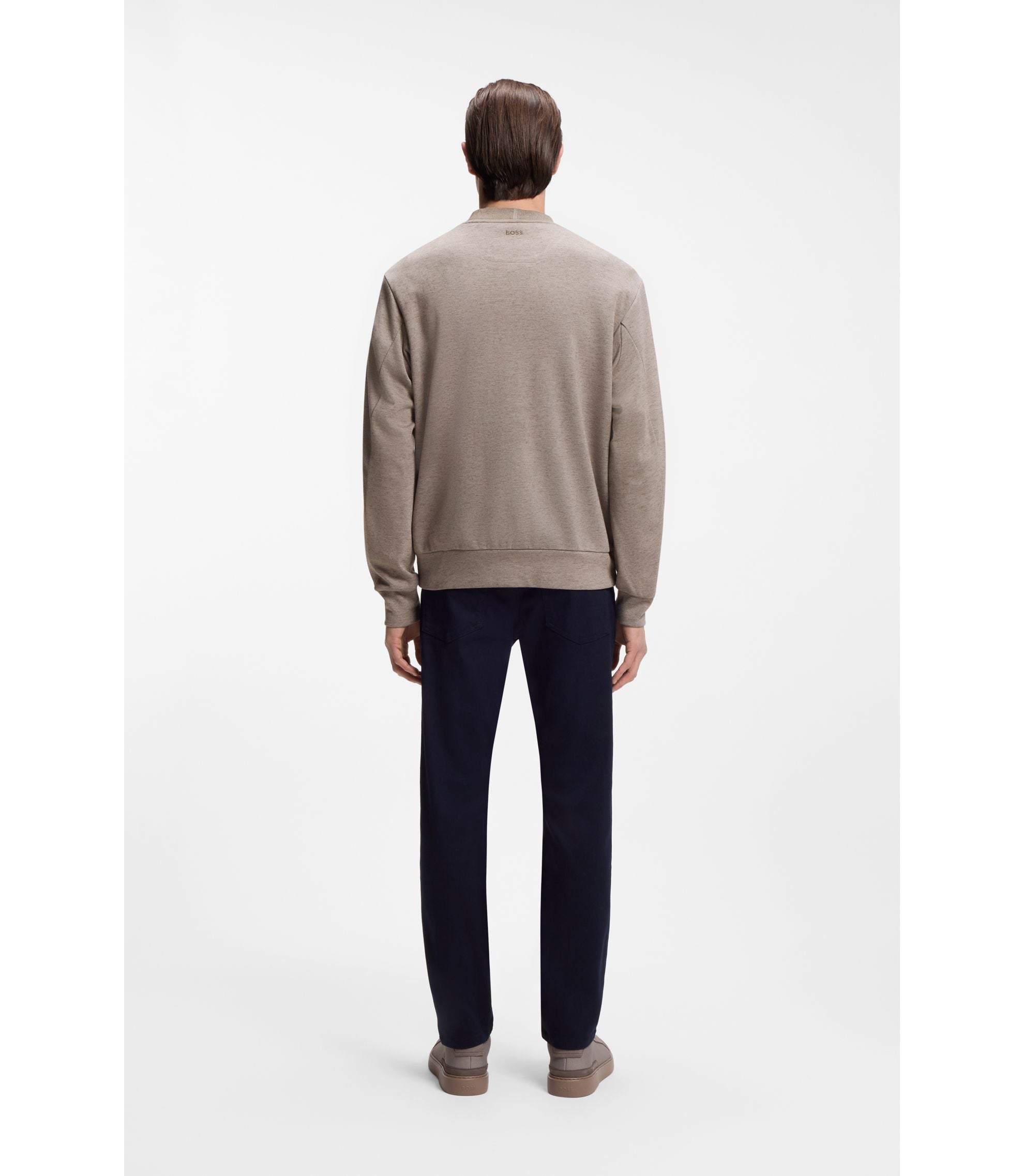 Boss X Aston Martin Sweatshirt With Wing Detail Light Grey