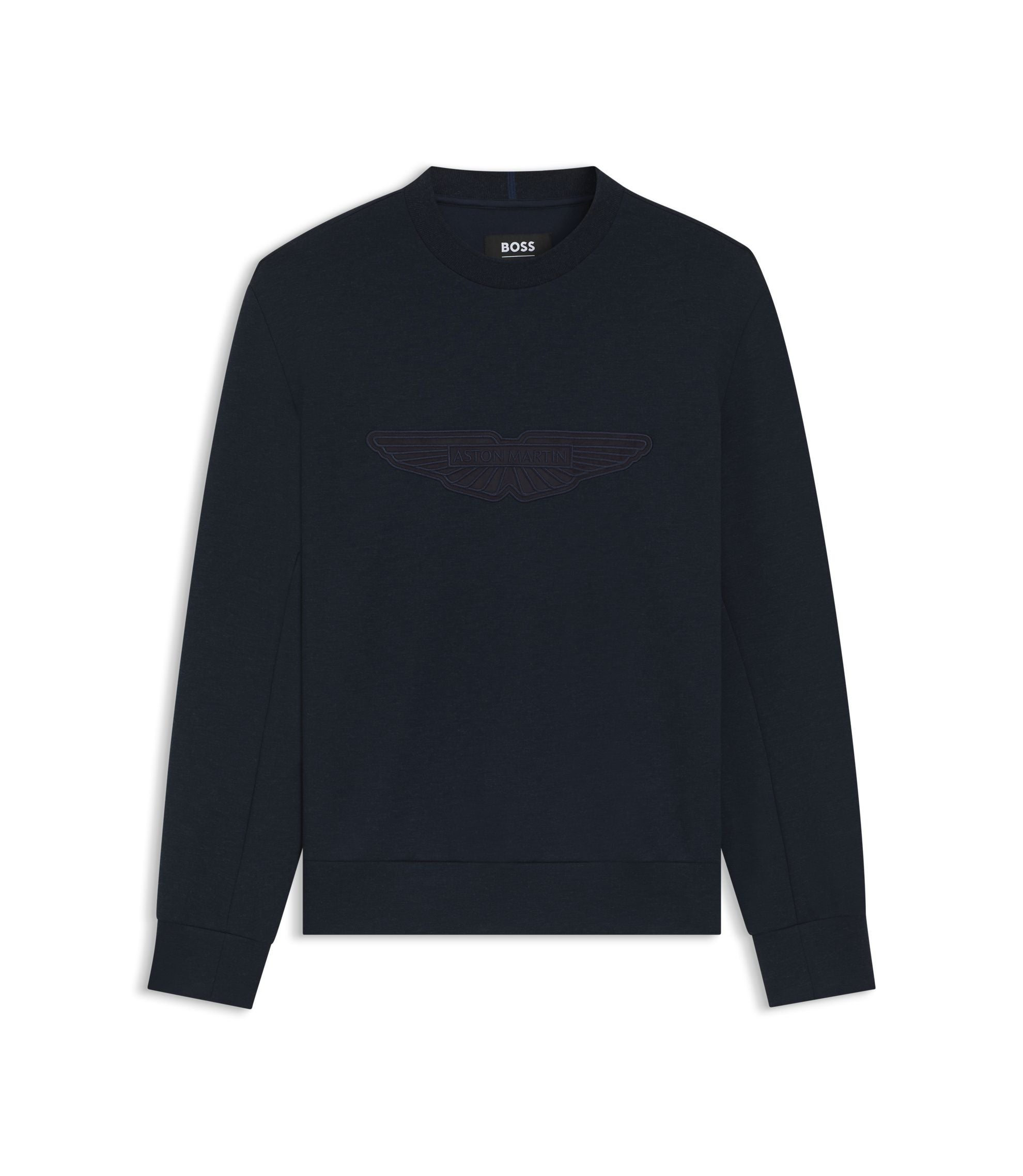 Boss X Aston Martin Sweatshirt With Wing Detail Dark Blue