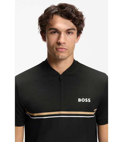 Boss Polo Shirt With Seamless Bodymapping Black