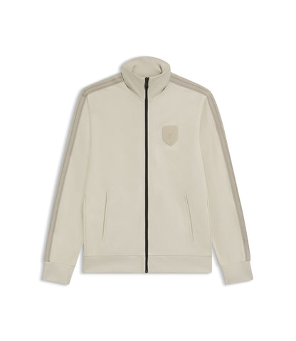 Boss Crest Logo Sweatshirt In A Relaxed Fit Light Beige