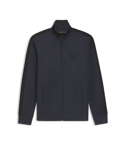 Boss Crest Logo Sweatshirt In A Relaxed Fit Dark Blue
