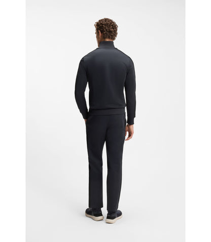 Boss Crest Logo Sweatshirt In A Relaxed Fit Dark Blue