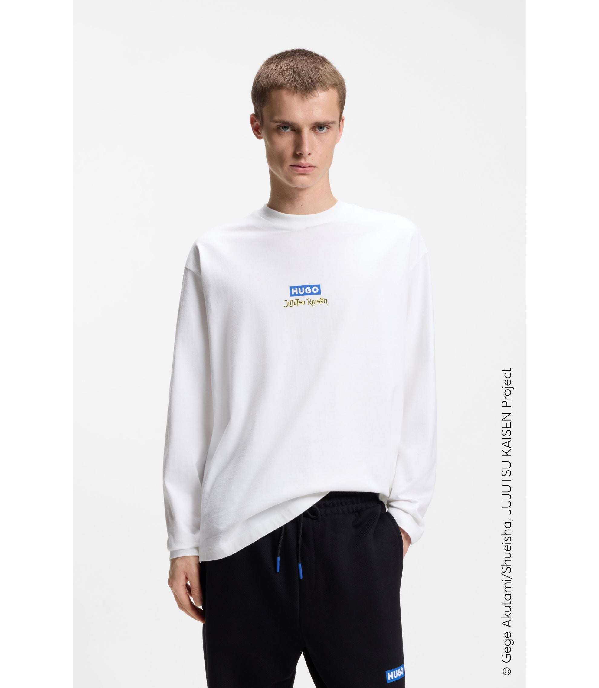 Hugo X Jujutsu Kaisen T Shirt With Yuji Megumi And Kento Print White