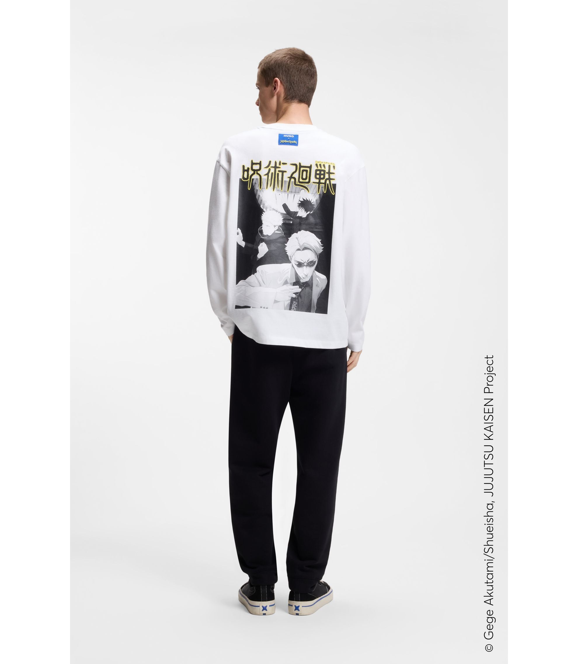 Hugo X Jujutsu Kaisen T Shirt With Yuji Megumi And Kento Print White