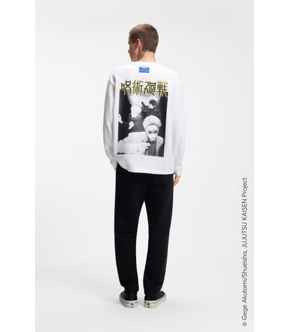 Hugo X Jujutsu Kaisen T Shirt With Yuji Megumi And Kento Print White