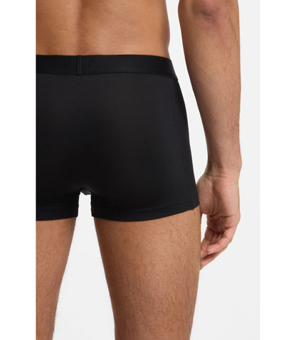 Boss Three Pack Of Stretch Microfibre Trunks Black