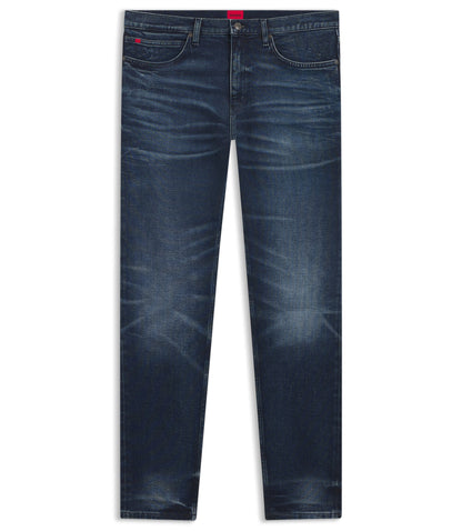 Hugo Blue Extra Slim Fit Jeans In Stretch Denim Dark Blue