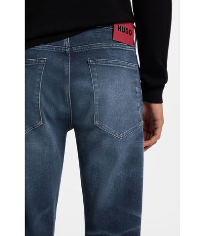 Hugo Blue Extra Slim Fit Jeans In Stretch Denim Dark Blue