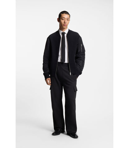 Hugo Slim Fit Shirt With Logo Jacquard White