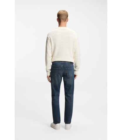 Boss Maine Blue Regular Fit Jeans In Comfort Stretch Denim Dark Blue