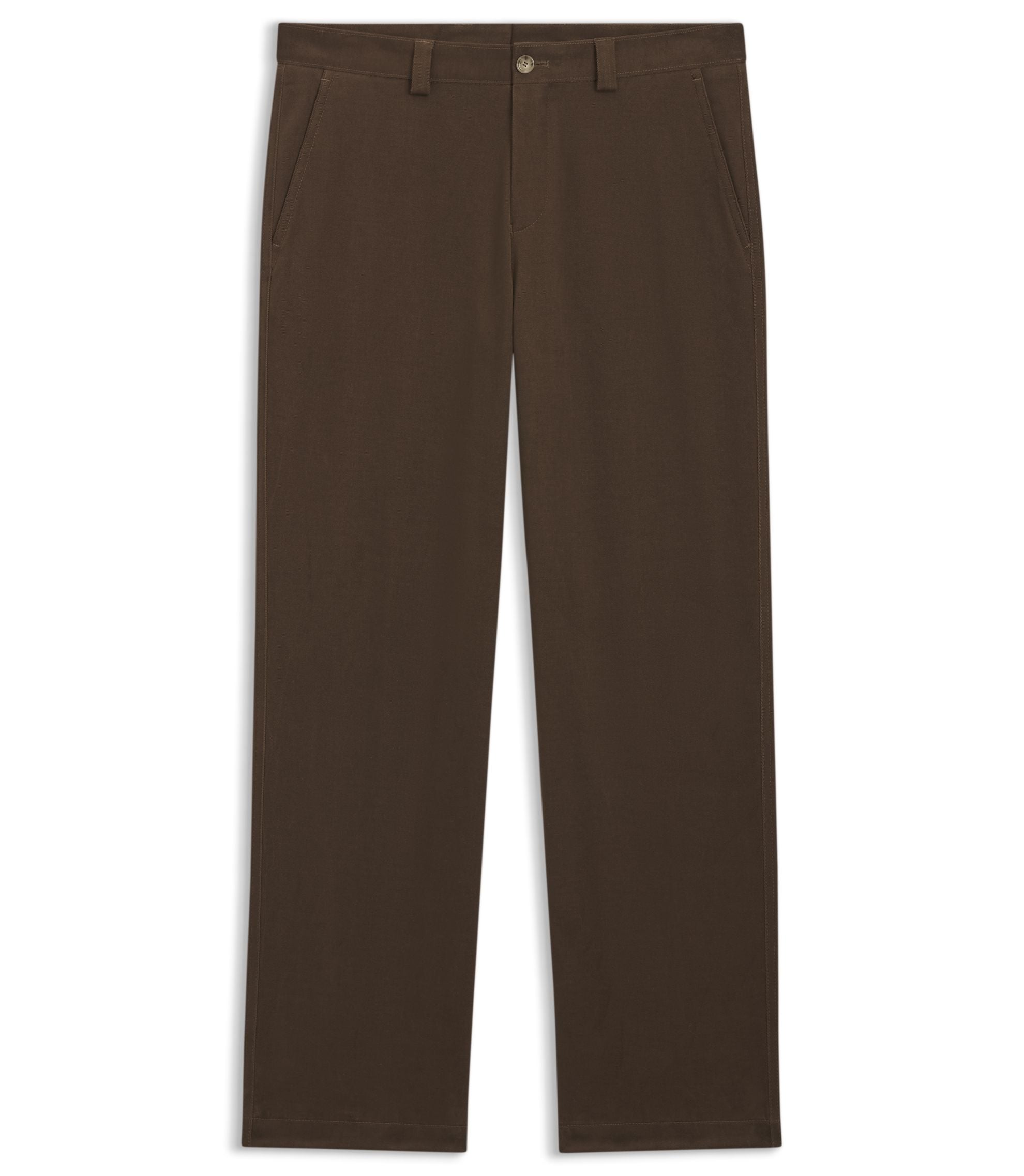 Boss Relaxed Fit Trousers In Stretch Cotton Light Green